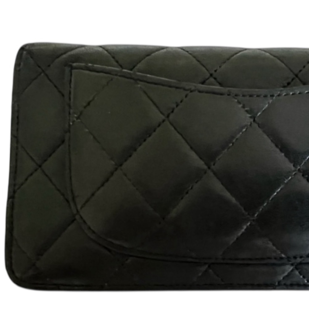 CHANEL Quilted Caviar Trifold Classic Flap Wallet - Picture 9 of 13